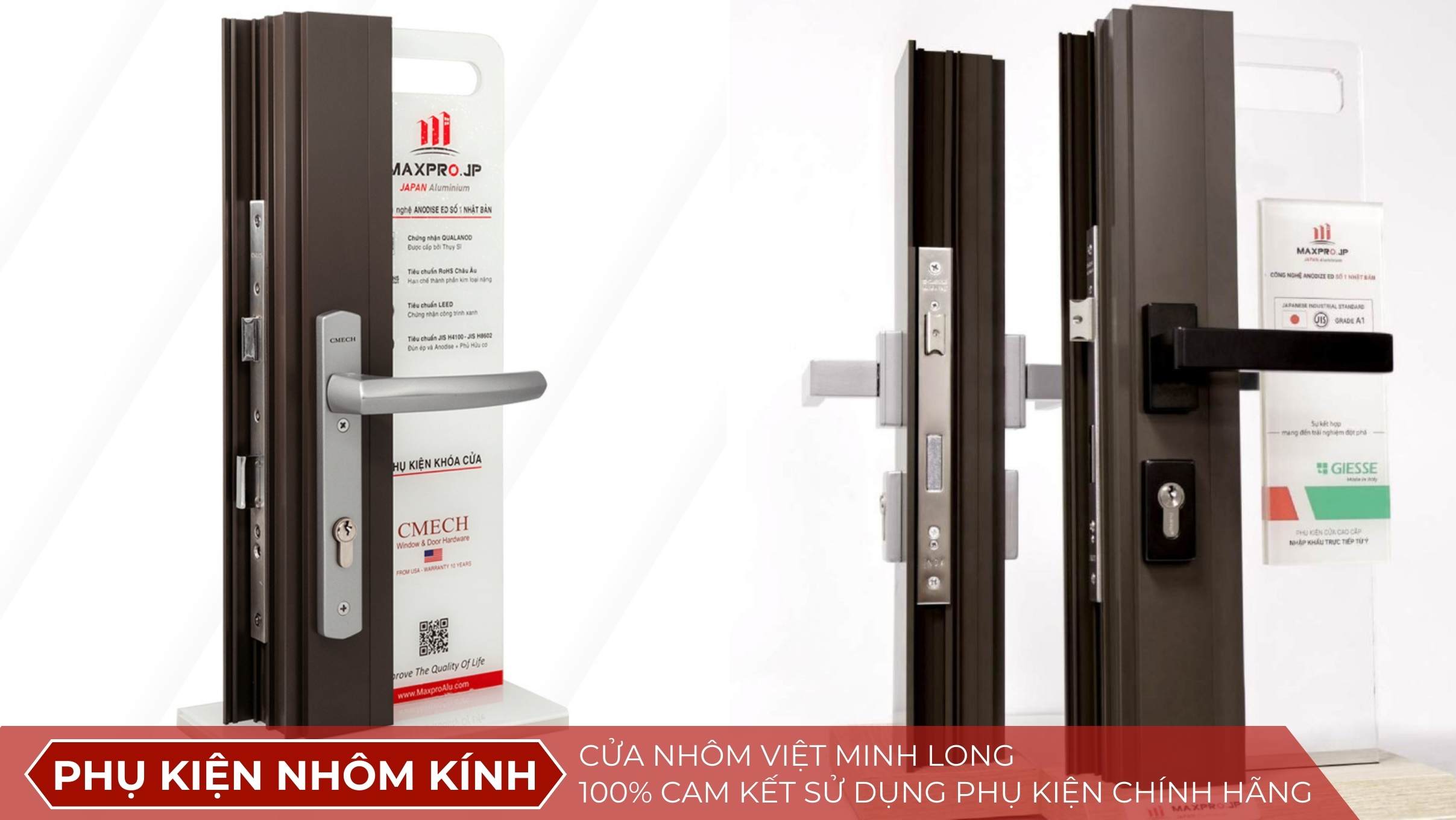 PHỤ KIỆN NHÔM KÍNH 100% CAM KẾT SỬ DỤNG CHÍNH HÃNG