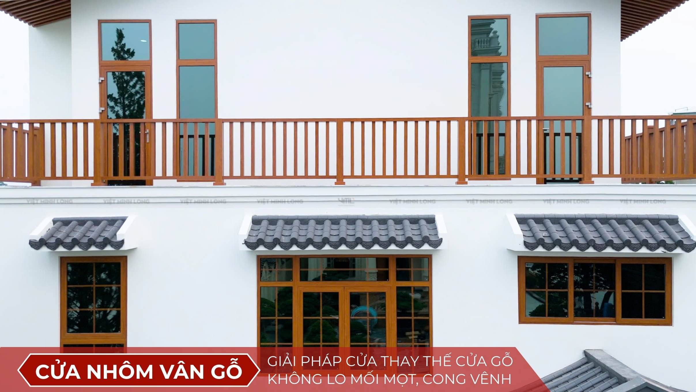 Cửa nhôm vân gỗ - Không còn nỗi lo mối mọt