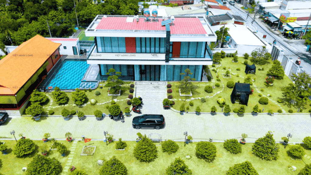 Villa hiện đại cửa nhôm maxpro hệ 65