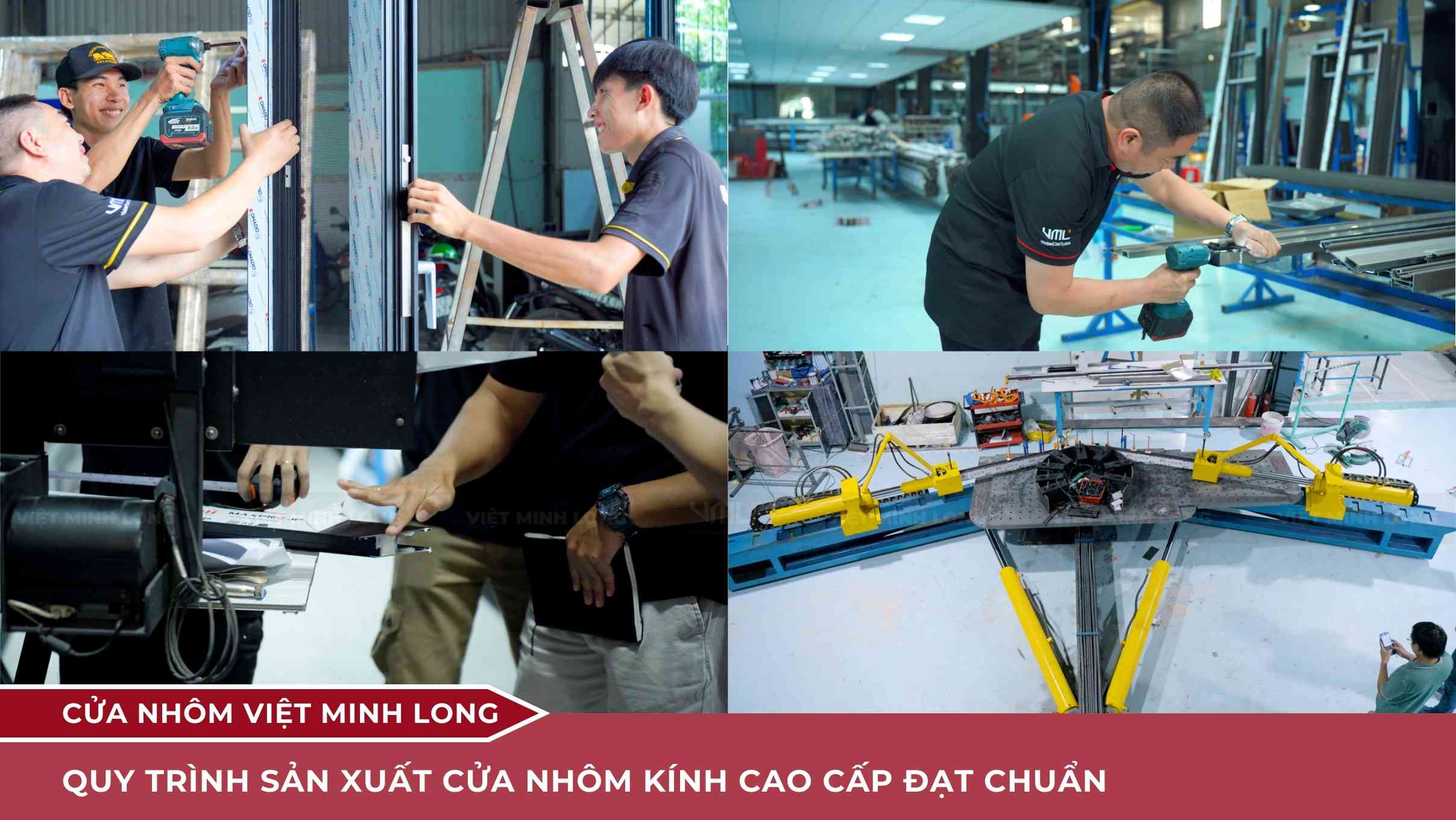 quy trình sản xuất cửa nhôm kính